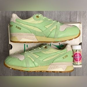 Diadora N9000 X FEATURE ICE CREAM “ PISTACHIOS “. 11.5M RARE ITALY MADE.